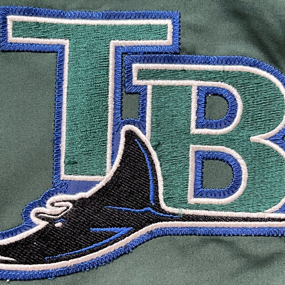 90’s Majestic MLB Authentic Tampa Bay Devil Rays Sideline Coach SS Pullover - Picture 3 of 8